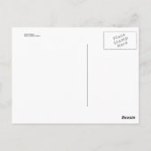 Farbiges Skelett Postkarte (Rückseite)