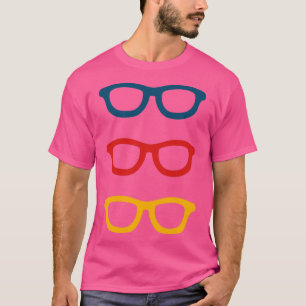 Farbiges Smart Glasses Muster T-Shirt