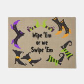 Farbiges sonniges Halloween Doormat - Hexenschuhe Fußmatte (Vorderseite)
