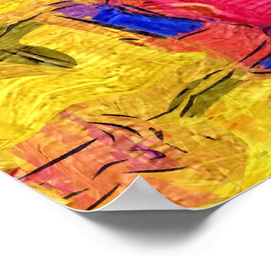 Farbiges Spine Art Poster (Horizontal) (Ecke)