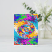 Farbiges Spiraldesign: Postkarte (Stehend Vorderseite)
