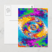 Farbiges Spiraldesign: Postkarte (Vorne/Hinten)
