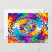 Farbiges Spiraldesign: Postkarte (Vorne/Hinten)