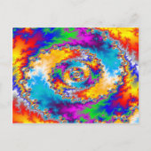 Farbiges Spiraldesign: Postkarte (Vorderseite)