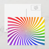 Farbiges Spiraldesign: Postkarte (Vorne/Hinten)