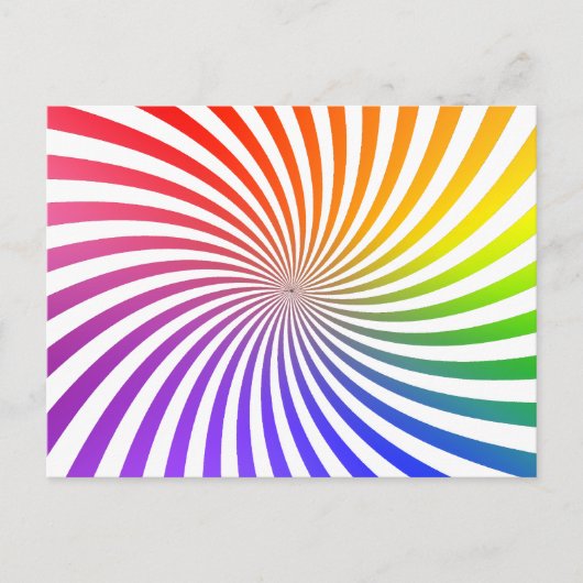 Farbiges Spiraldesign: Postkarte (Vorderseite)