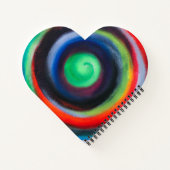 Farbiges Spiralheft Notizblock (Rückseite)