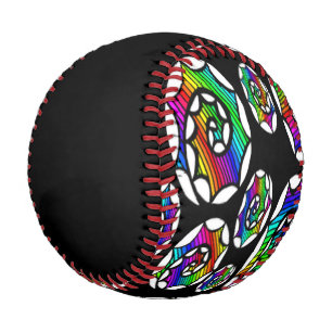 Farbiges Spiralmuster Baseball