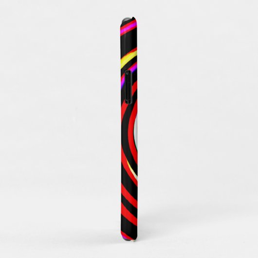 Farbiges Spiralmuster Case-Mate iPhone Hülle (Hinten/Rechts)