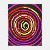 Farbiges Spiralmuster Fleecedecke (Vorderseite)
