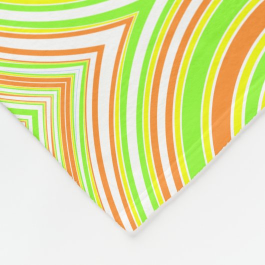 Farbiges Spiralmuster Fleecedecke (Ecke)