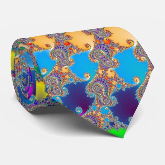 Farbiges Spiralmuster Krawatte (Gerollt)