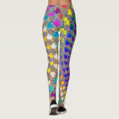 Farbiges Spiralmuster Leggings (Rückseite)