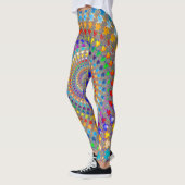 Farbiges Spiralmuster Leggings (Links)
