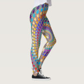 Farbiges Spiralmuster Leggings (Rechts)