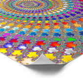 Farbiges Spiralmuster Poster (Ecke)