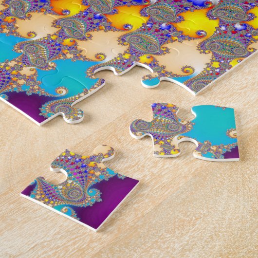 Farbiges Spiralmuster Puzzle (Seite)