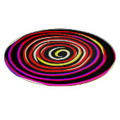 Farbiges Spiralmuster Schneidebrett (Ecke)