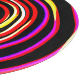 Farbiges Spiralmuster Schneidebrett (Ecke)