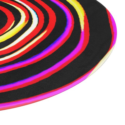 Farbiges Spiralmuster Schneidebrett (Ecke)