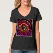 Farbiges Spiralmuster T-Shirt (Vorderseite)