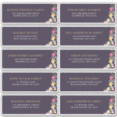 Farbiges Spring Wildblume Gästeschrift Aufkleber (Vorderseite)