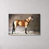 Farbiges Springpferd Leinwanddruck (Vorderseite)