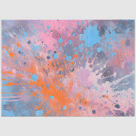 Farbiges Spritzer Paint Art Tissue Paper Seidenpapier