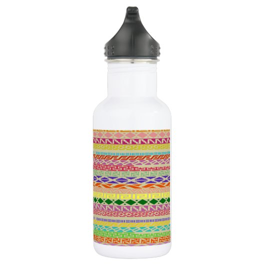 Farbiges Stammmuster Edelstahlflasche (Rechts)