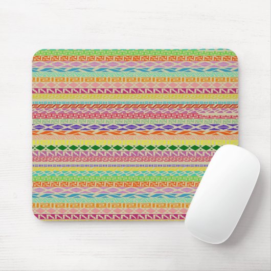 Farbiges Stammmuster Mousepad (Mit Mouse)