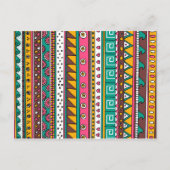 Farbiges Stammmuster Postkarte (Vorderseite)
