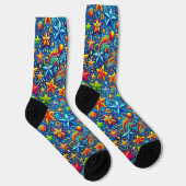 Farbiges Sternenmuster Socken (Rechts)