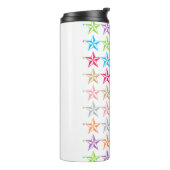 Farbiges Sternenmuster Thermosbecher (Nach links gedreht)
