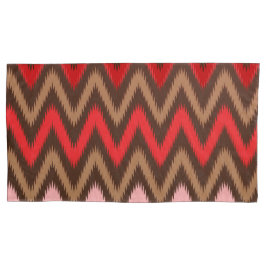 Farbiges Stoffmuster mit einer komplexen Flora Kissenbezug