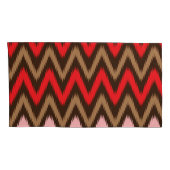 Farbiges Stoffmuster mit einer komplexen Flora Kissenbezug (Rückseite-Rechts)