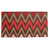 Farbiges Stoffmuster mit einer komplexen Flora Kissenbezug (Vorderseite-Rechts)