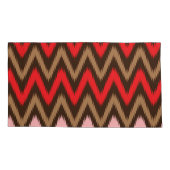 Farbiges Stoffmuster mit einer komplexen Flora Kissenbezug (Rückseite-Links)