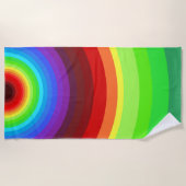 Farbiges Strandtuch mit Regenbogenfarben (Vorderseite)