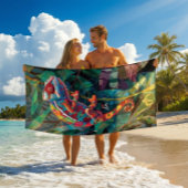 Farbiges Strandtuch von Chameleon