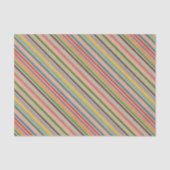 Farbiges Streifenmuster auf rustikalen Imitaten br Seidenpapier (Vorderseite)
