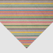 Farbiges Streifenmuster auf rustikalen Imitaten br Seidenpapier (Ausschnitt)