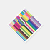Farbiges Streifenmuster Serviette (Ecke)