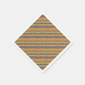 Farbiges Streifenmuster Serviette (Ecke)