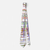 Farbiges Stromsystem Krawatte (Vorderseite)