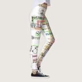 Farbiges Stromsystem Leggings (Rechts)