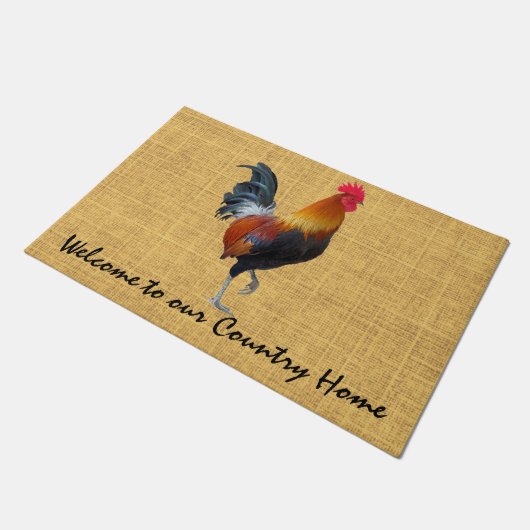 Farbiges Strutstudio / Zuhause Door Mat Fußmatte (Schrägansicht)