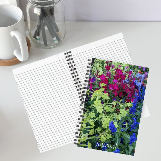 Farbiges Summer Garden Floral Notebook Notizblock