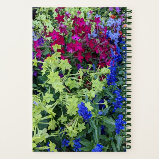 Farbiges Summer Garden Floral Notebook Notizblock (Rückseite)