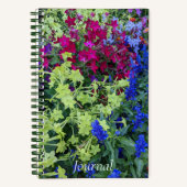 Farbiges Summer Garden Floral Notebook Notizblock (Vorderseite)