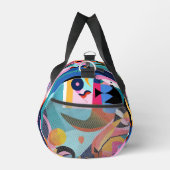 Farbiges Surreal-Abstraktes Muster Duffle Bag (Rechts)